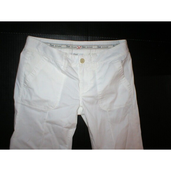 New Womens 25 Off White 7 for all mankind Pants Dojo Crop 27 X 17 Long Shorts - Picture 3 of 3